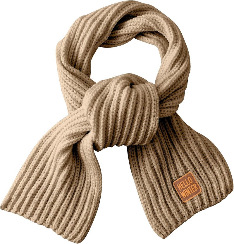 Hello Winter Kids Scarf Winter Neck Warmer Toddler Neck Scarf Girls Thick Scarves Boys Warm Neck Warp 2-12 Years - Image 1